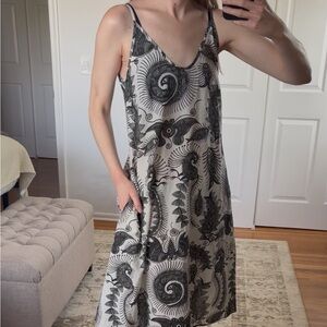 Vineyard Vines Black & Off White Fish Sundress Size XS